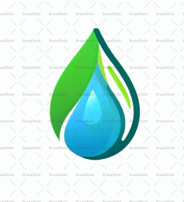 Wassertropfen und Blatt